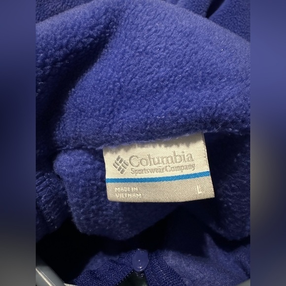 Columbia- Benton Springs Long Sleeve Fleece Cozy Jacket- purple, women’s large - Picture 2 of 5